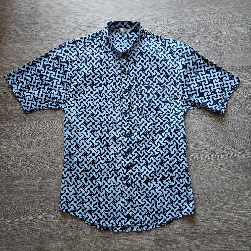 Batik Boutique: Men's Batik Button Down Shirt
